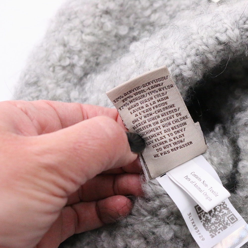 UGG Solid Lofty Snood Mohair Wool Neck Scarf NEW! - Picture 6 of 6